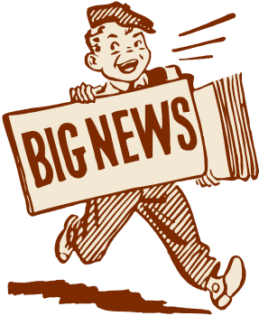 Graves' disease blog picture of cartoon paperboy big news