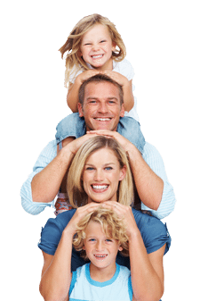 blog picture of family stacked on top of each other